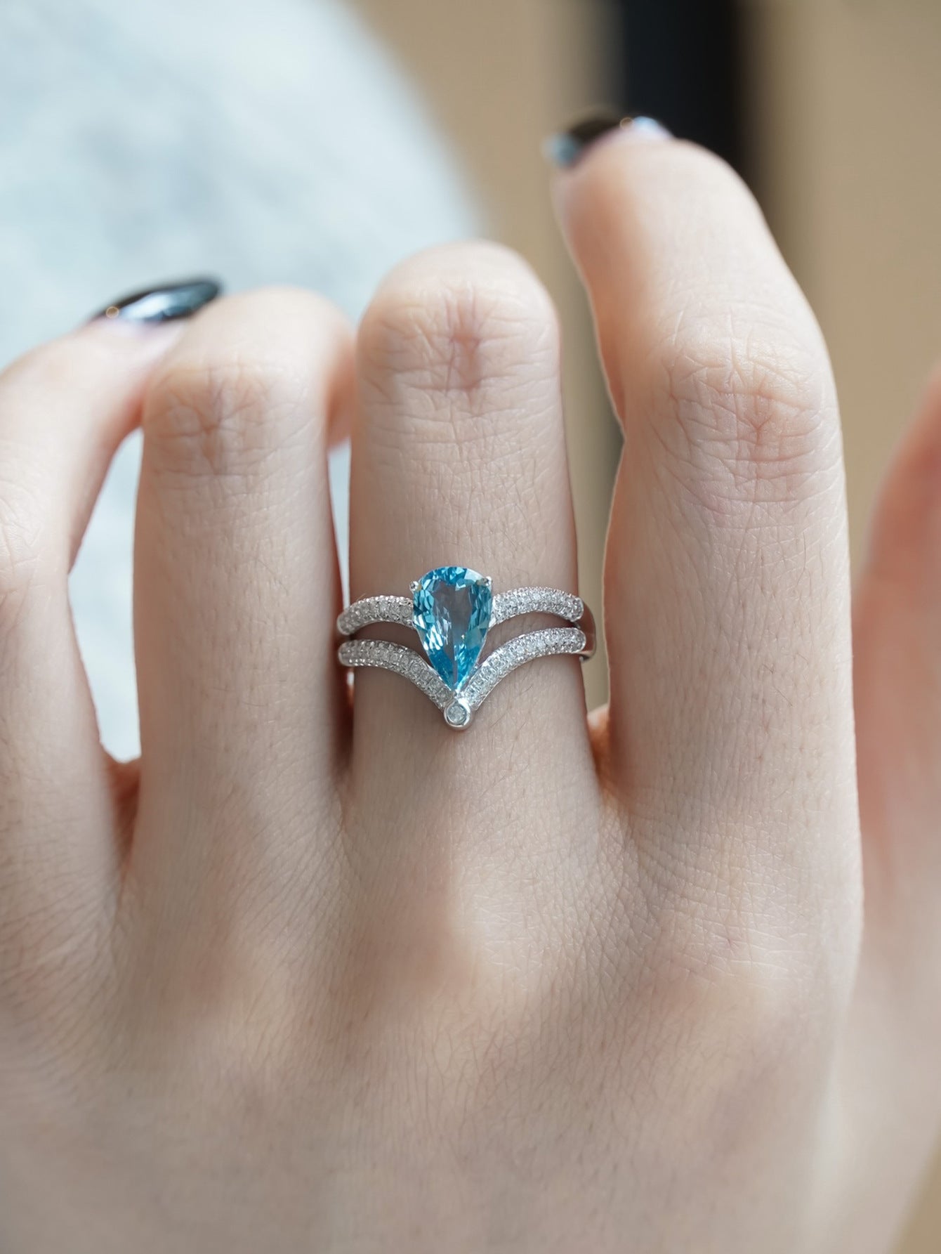 S925 sterling silver crown ring