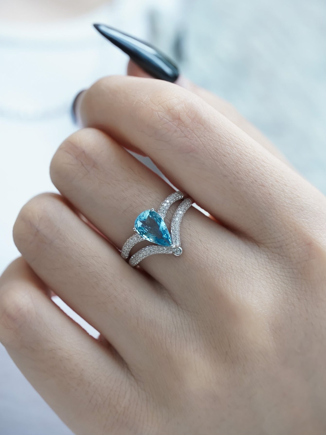 S925 sterling silver crown ring