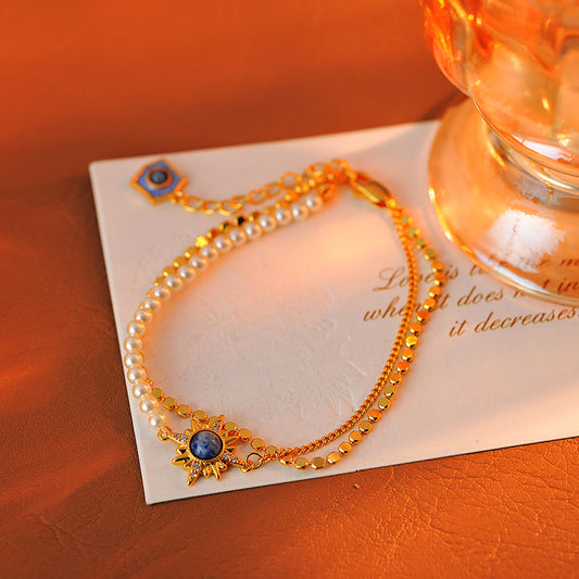 Eight-star bracelet double layer