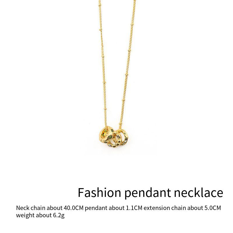 エメラルドジルコンネックレス