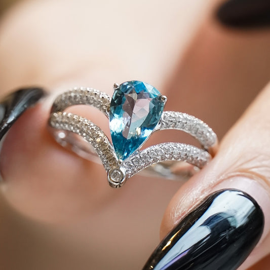 S925 sterling silver crown ring