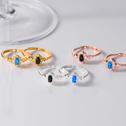 S925 sterling silver diamond ring