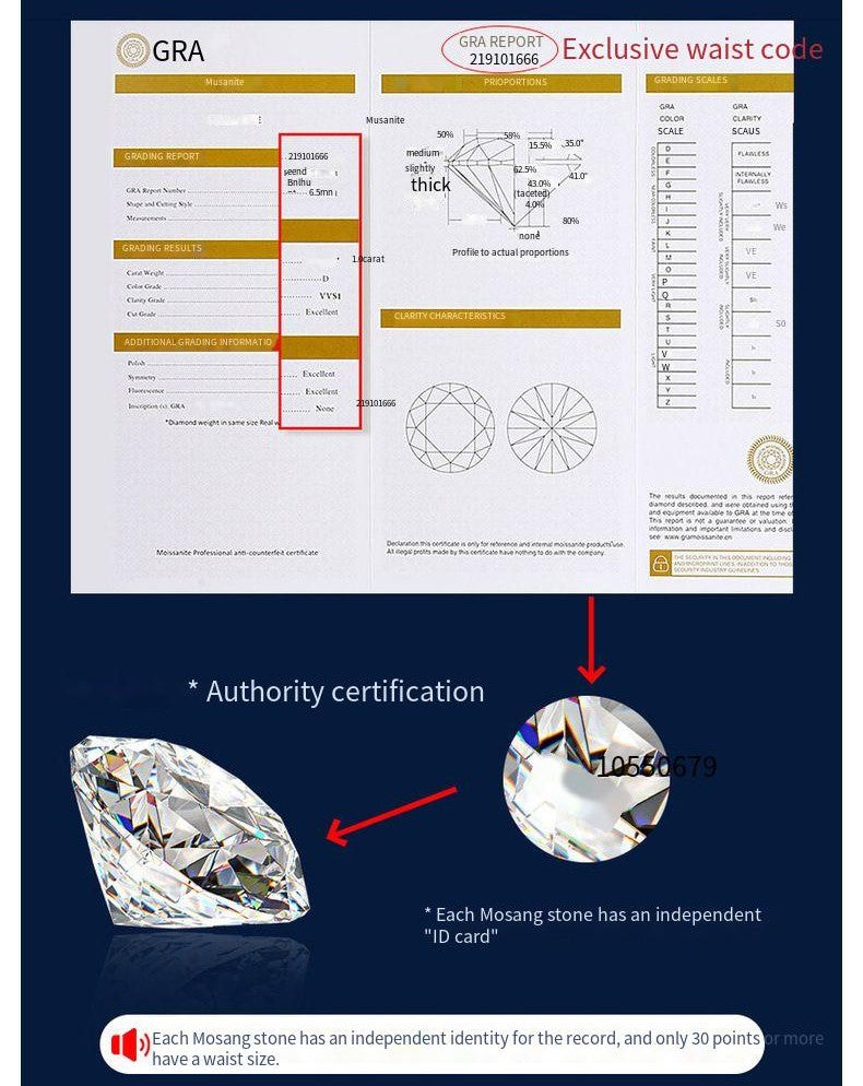 Mozambique Diamond Escaping Princess s925 Pure Silver 30 Cent Diamond Ring