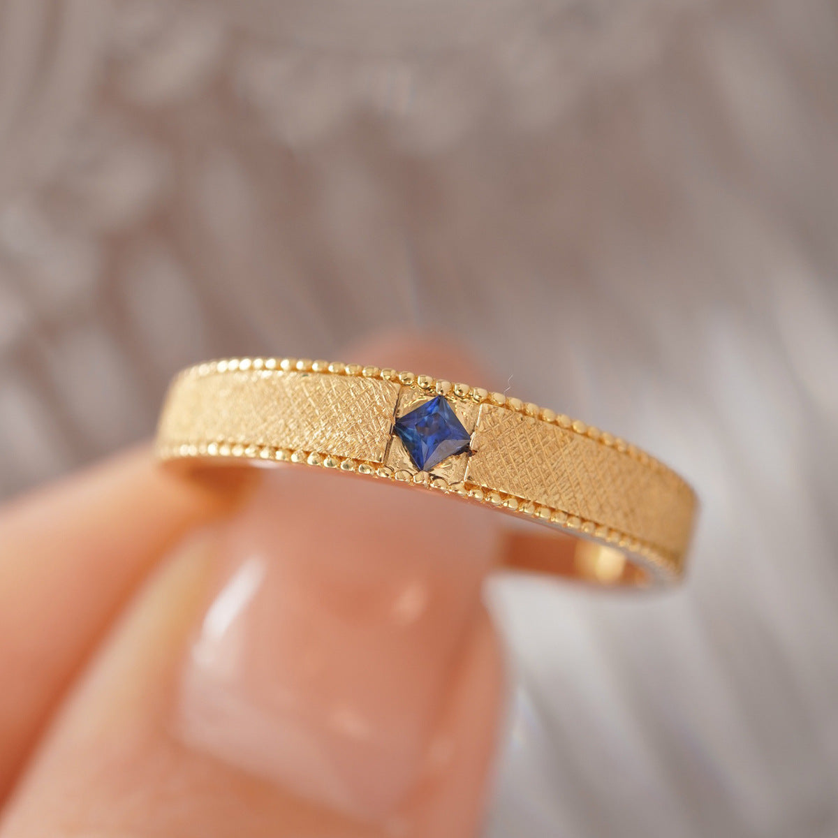 S925 sterling silver couple ring