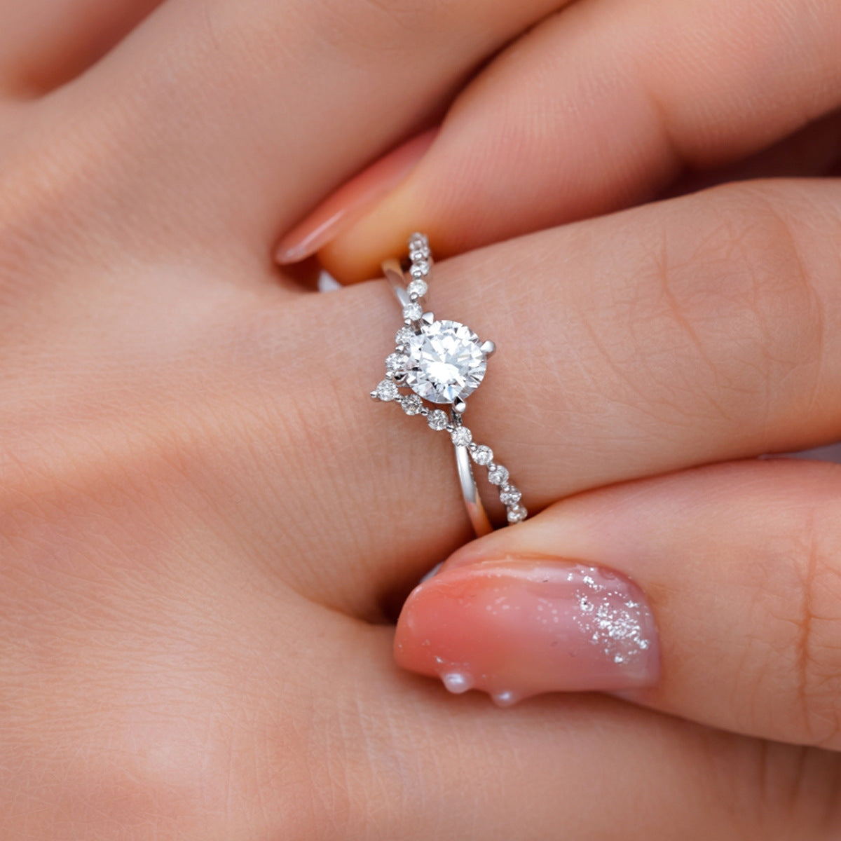 S925 sterling silver crown ring