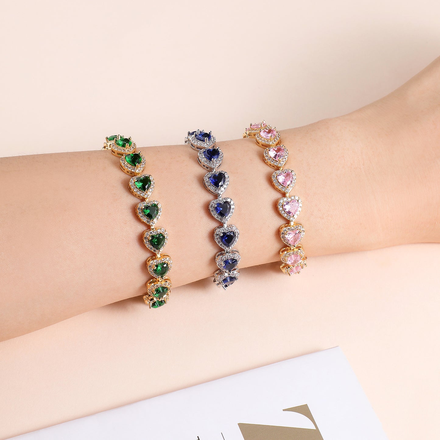 Zircon colorful bracelet