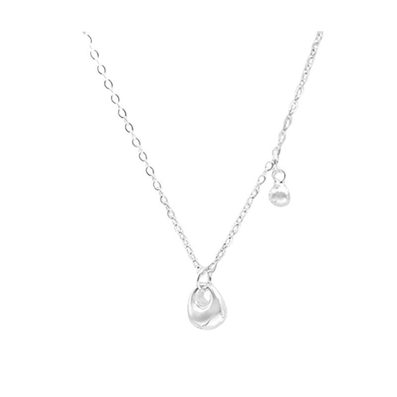 S925 sterling silver purse ball necklace