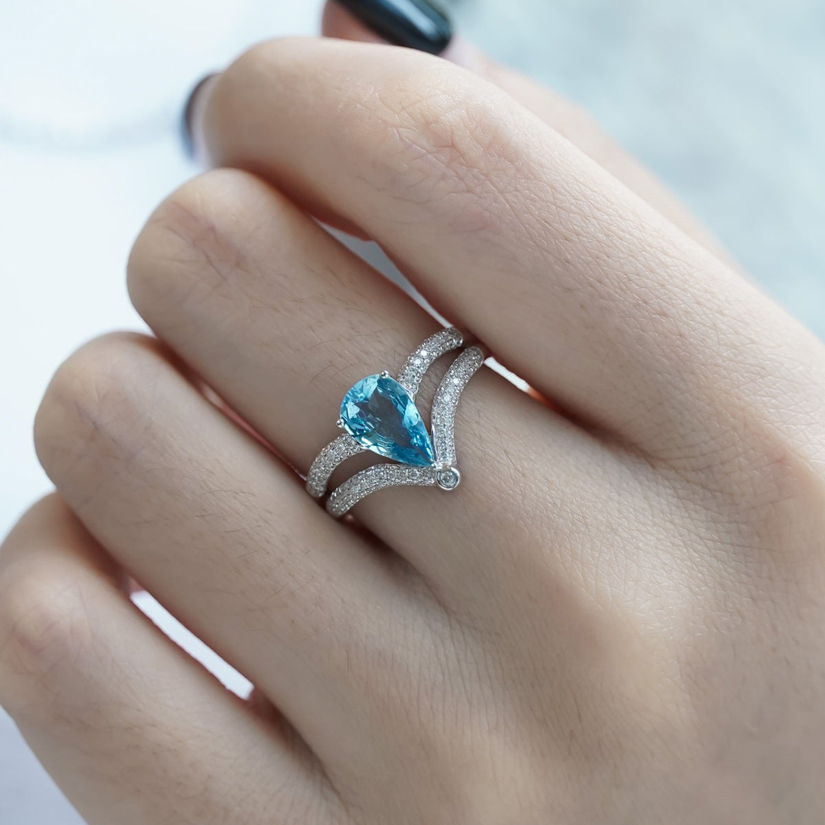 S925 sterling silver crown ring