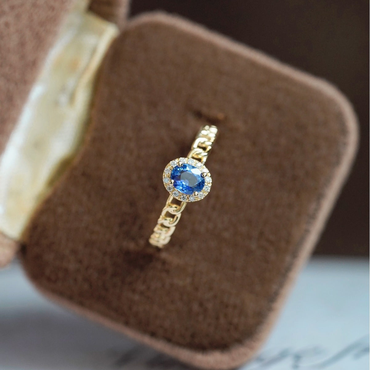 S925 sterling silver chain ring