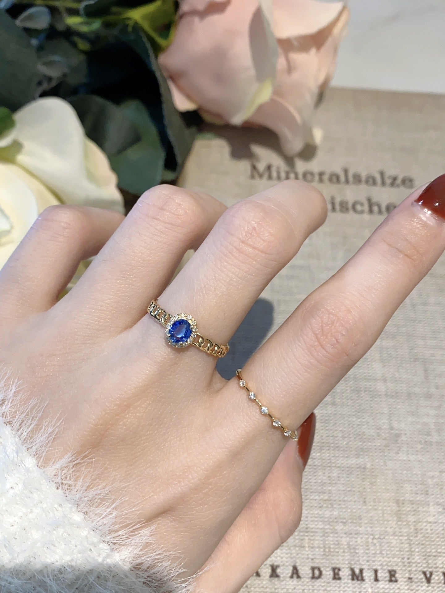 S925 sterling silver chain ring