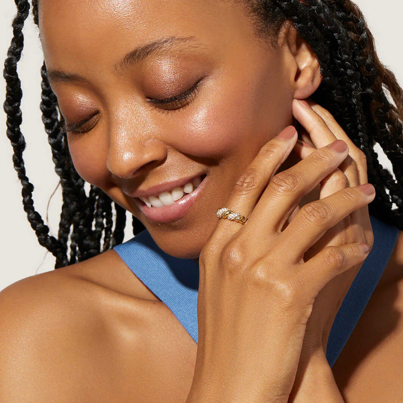 rope full diamond ring