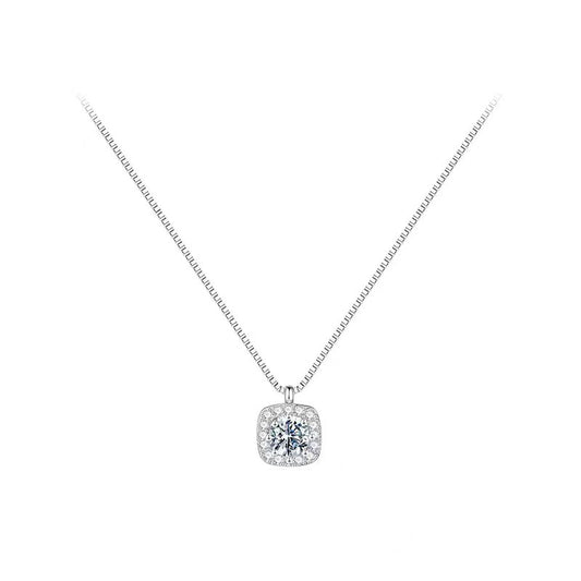S925 sterling silver small sugar pendant necklace