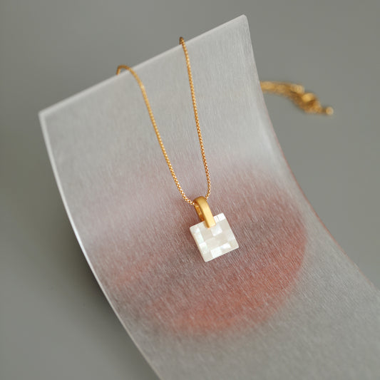 handmade fritillary necklace