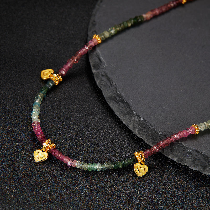Natural Color Treasure Tourmaline Necklace