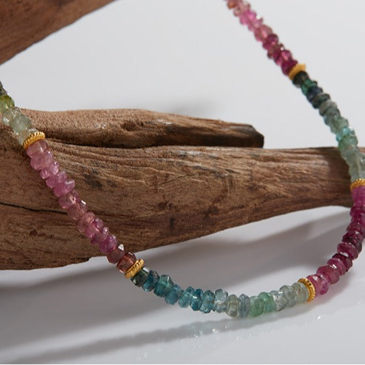 Natural Color Treasure Tourmaline Necklace
