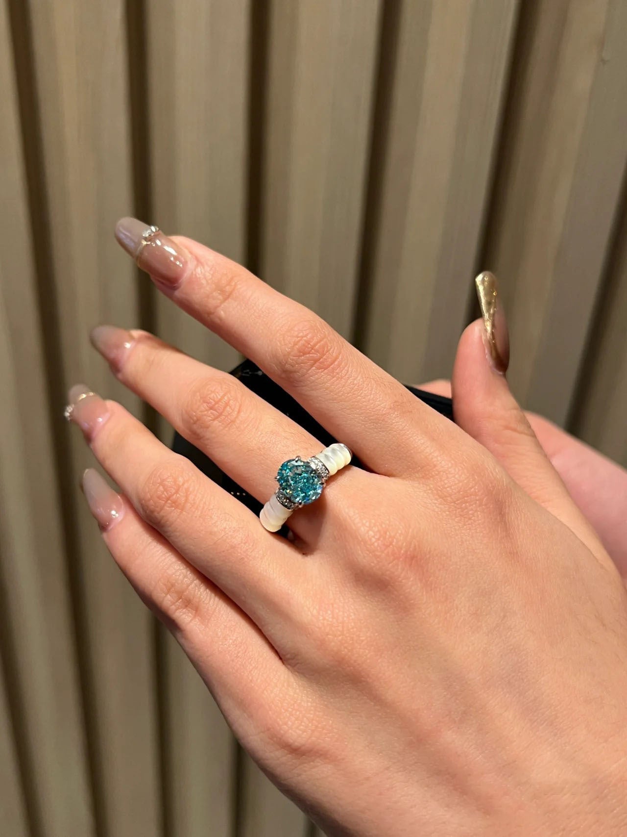 Natural White Fritillaria Ring