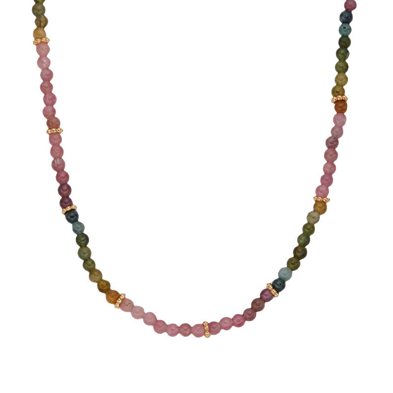 Natural Color Treasure Tourmaline Necklace