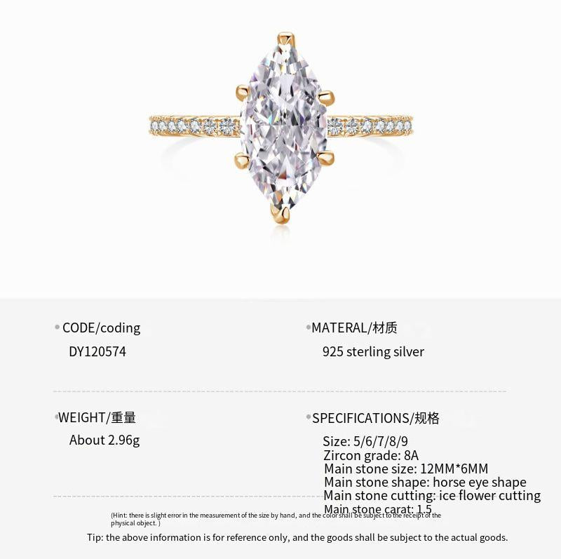 S925 sterling silver ring