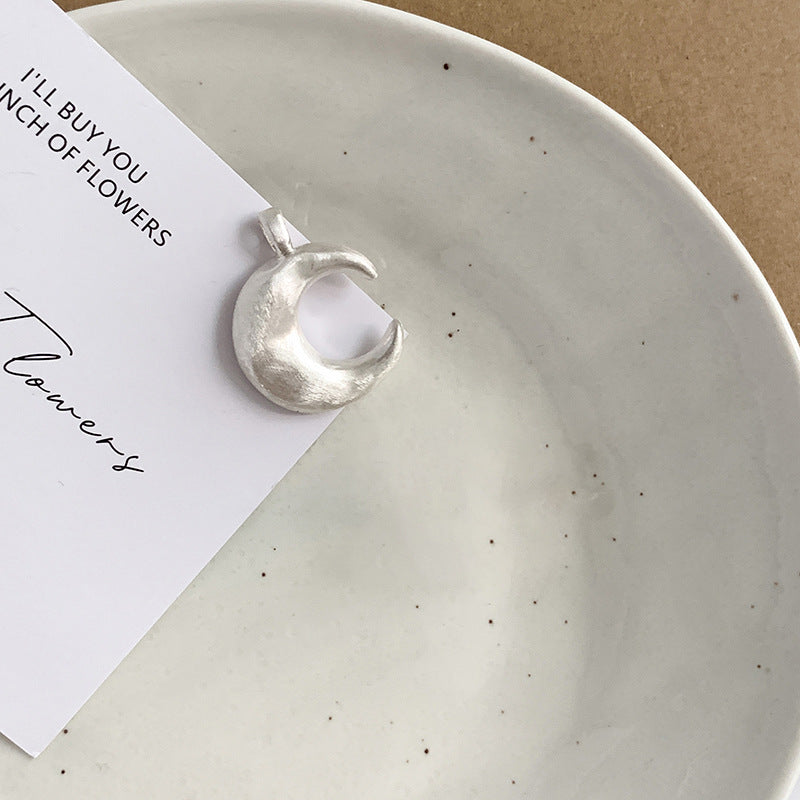 S999 Foot Silver Moon Ring