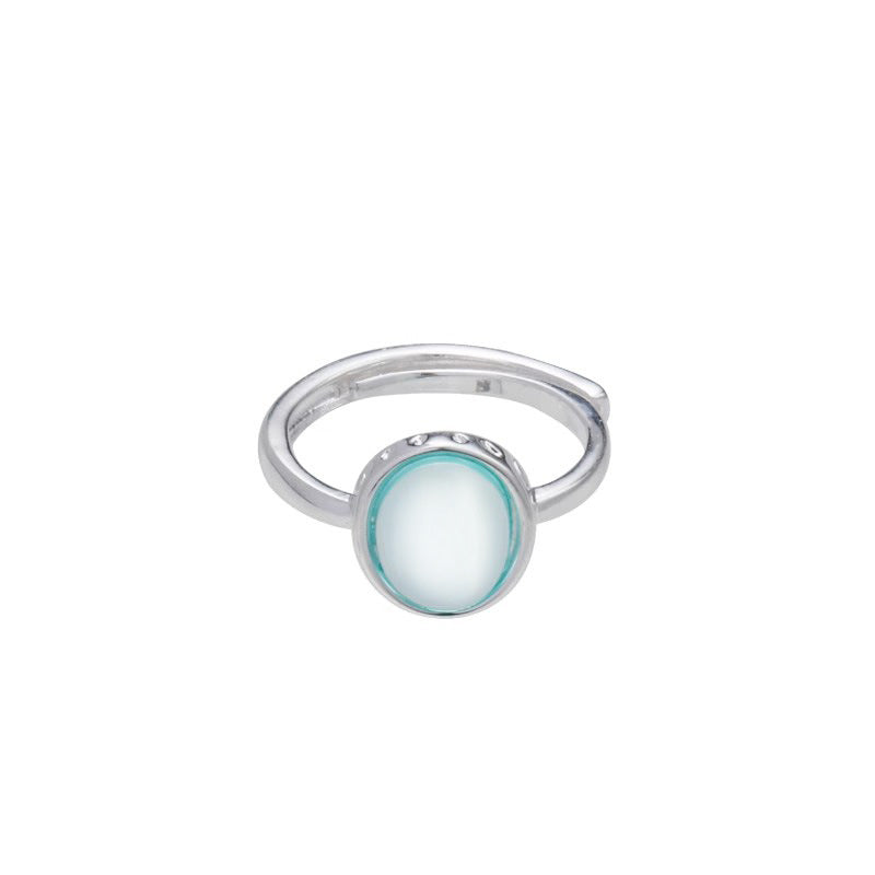 s925 Sterling Silver Aquamarine Ring