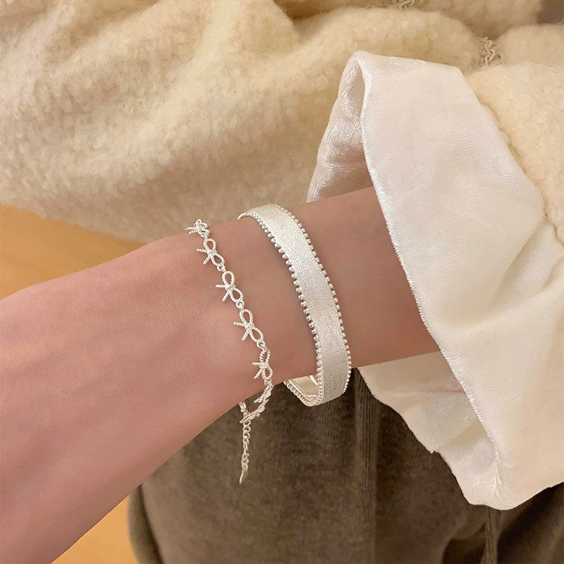 Pure Silver 999 Brushed Silver Bracelet