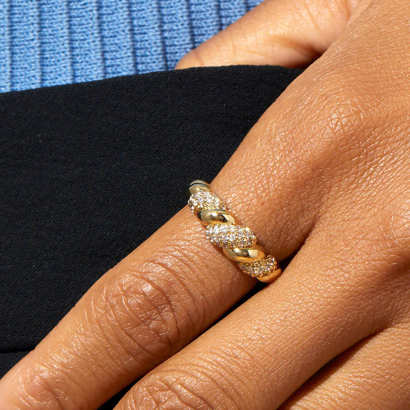 rope full diamond ring