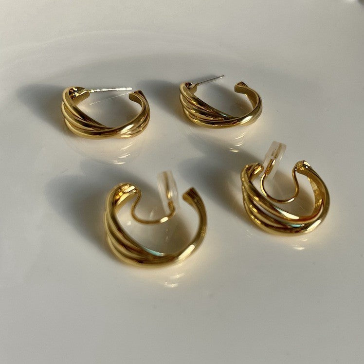 耳穴のない幾何学的な耳クリップ付き耳ネイル