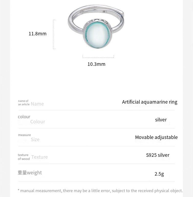 s925 sterling silver aquamarine necklace bracelet