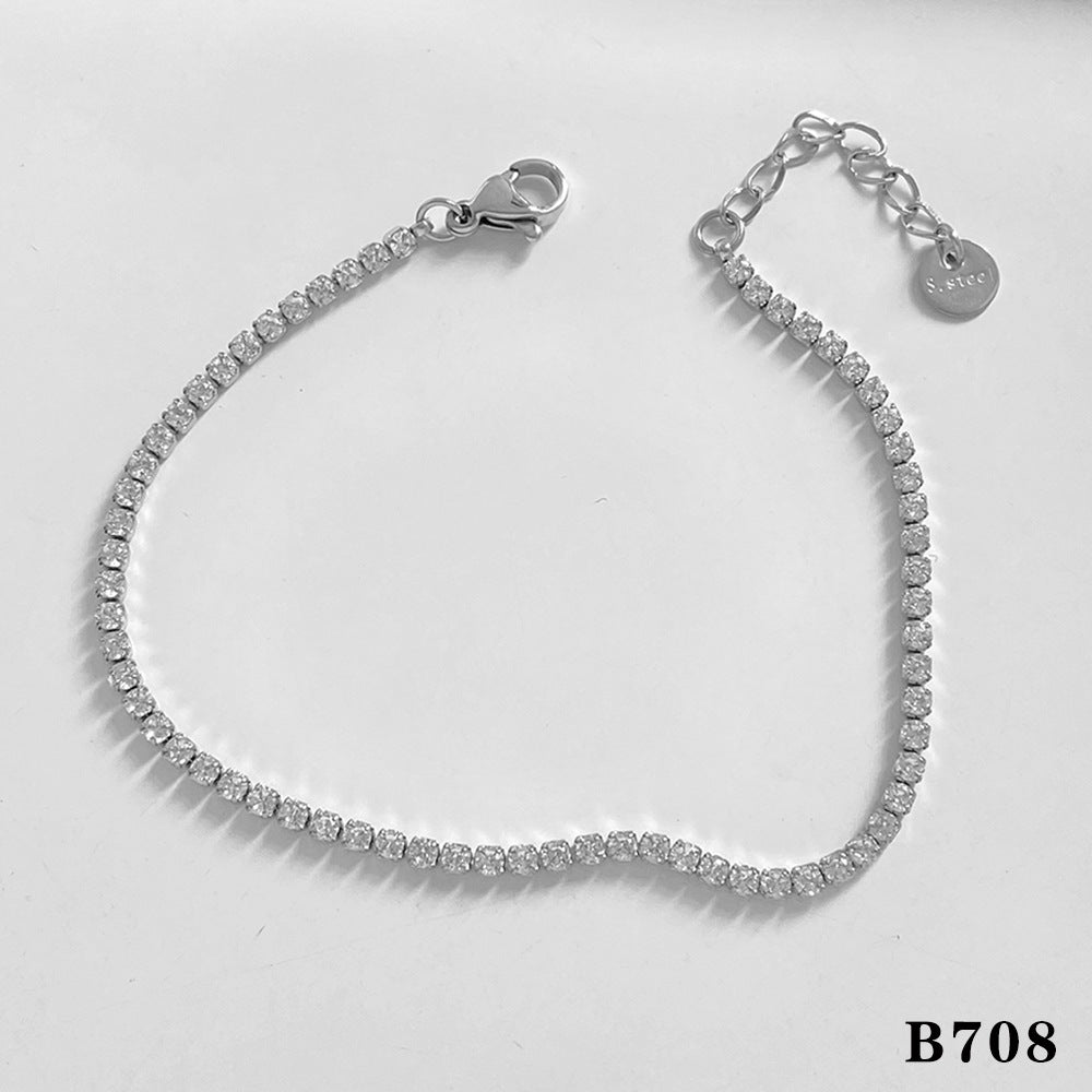 Octagonal Snake Bone Chain bracelet suit