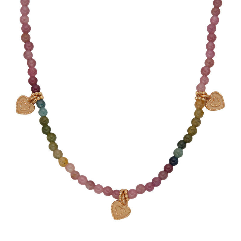 Natural Color Treasure Tourmaline Necklace