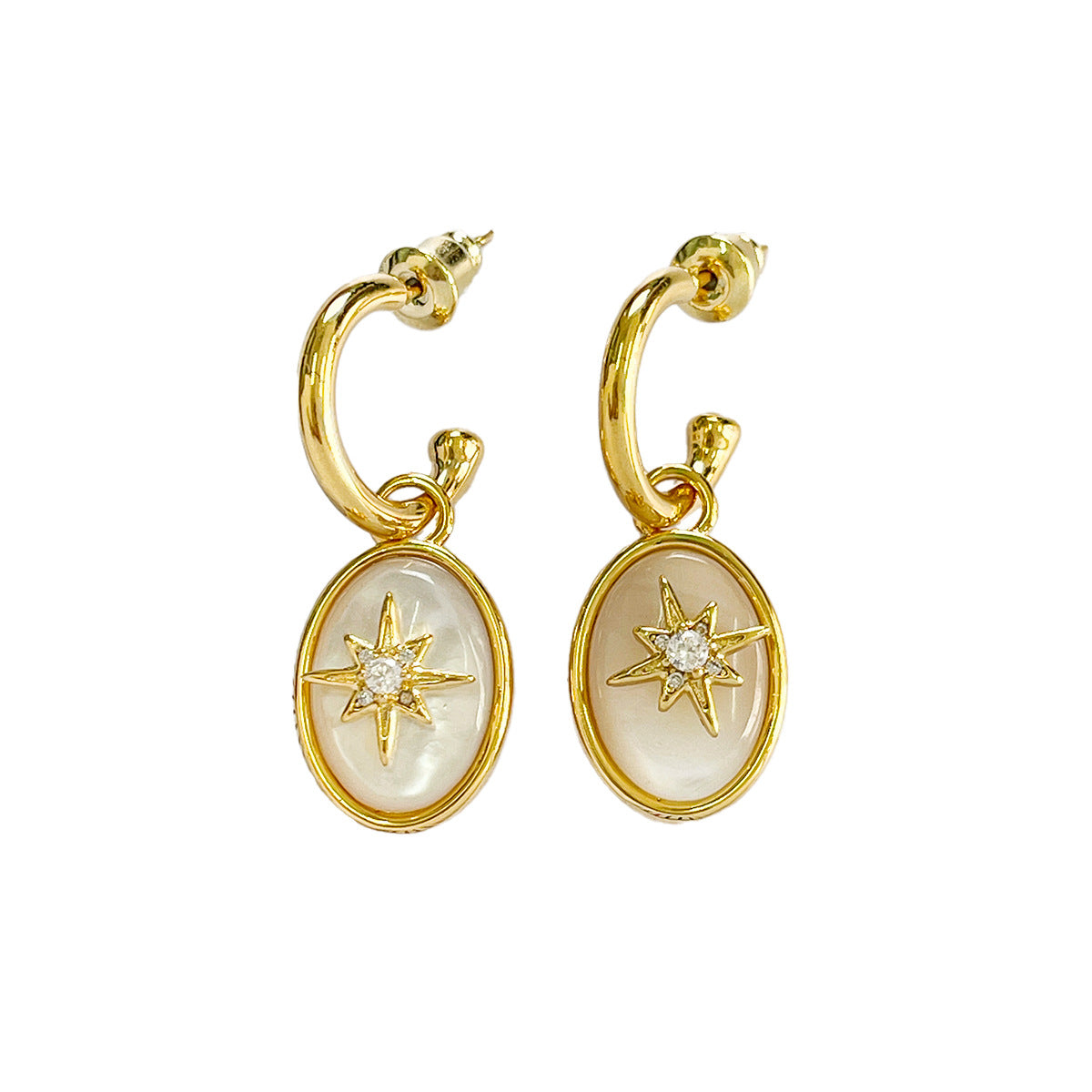 Belly Eight Star Earnail Earrings