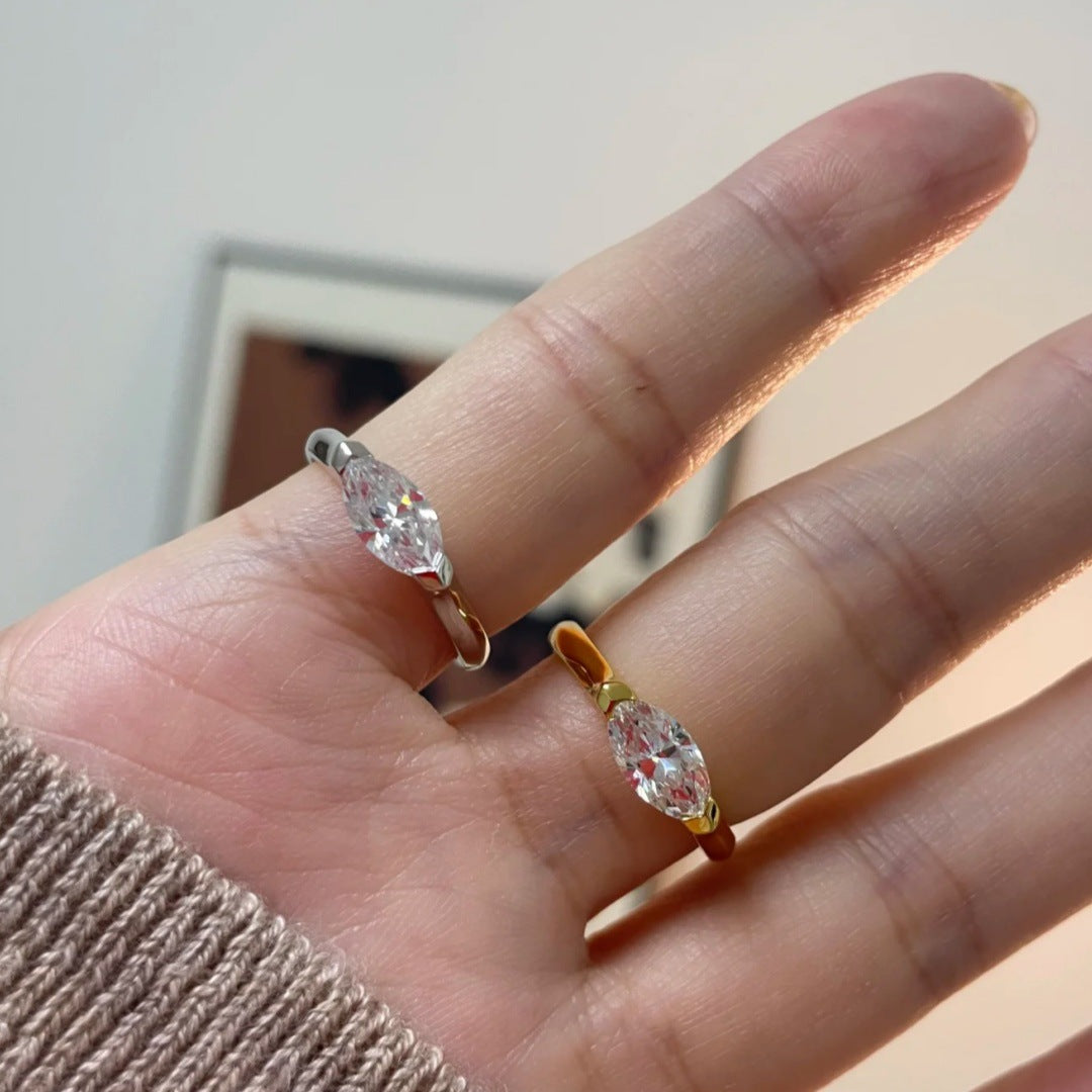 Horse Eye Diamond Ring