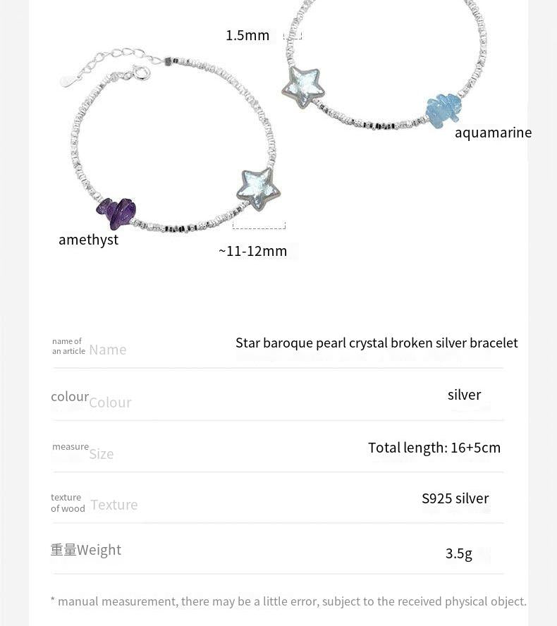 s925 sterling silver aquamarine necklace bracelet