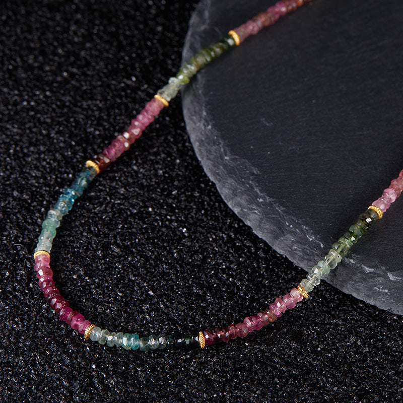 Natural Color Treasure Tourmaline Necklace