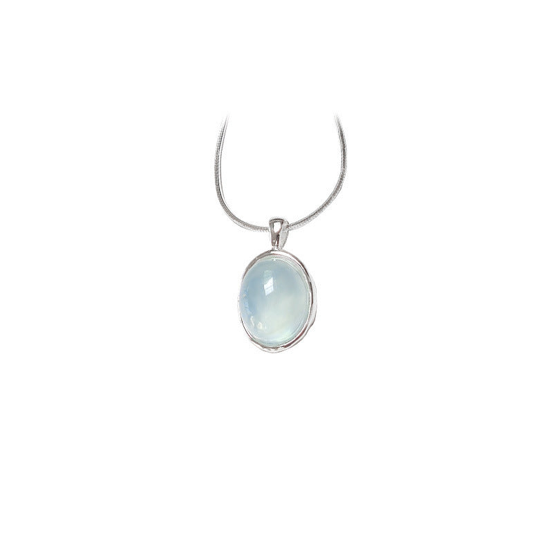 s925 sterling silver aquamarine necklace bracelet