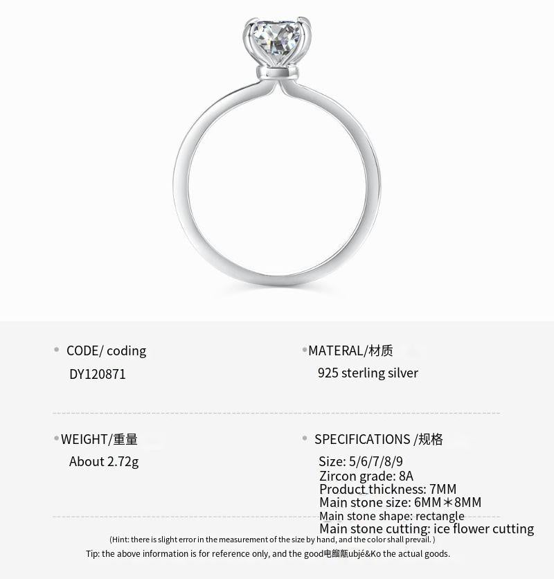 S925 sterling silver ring