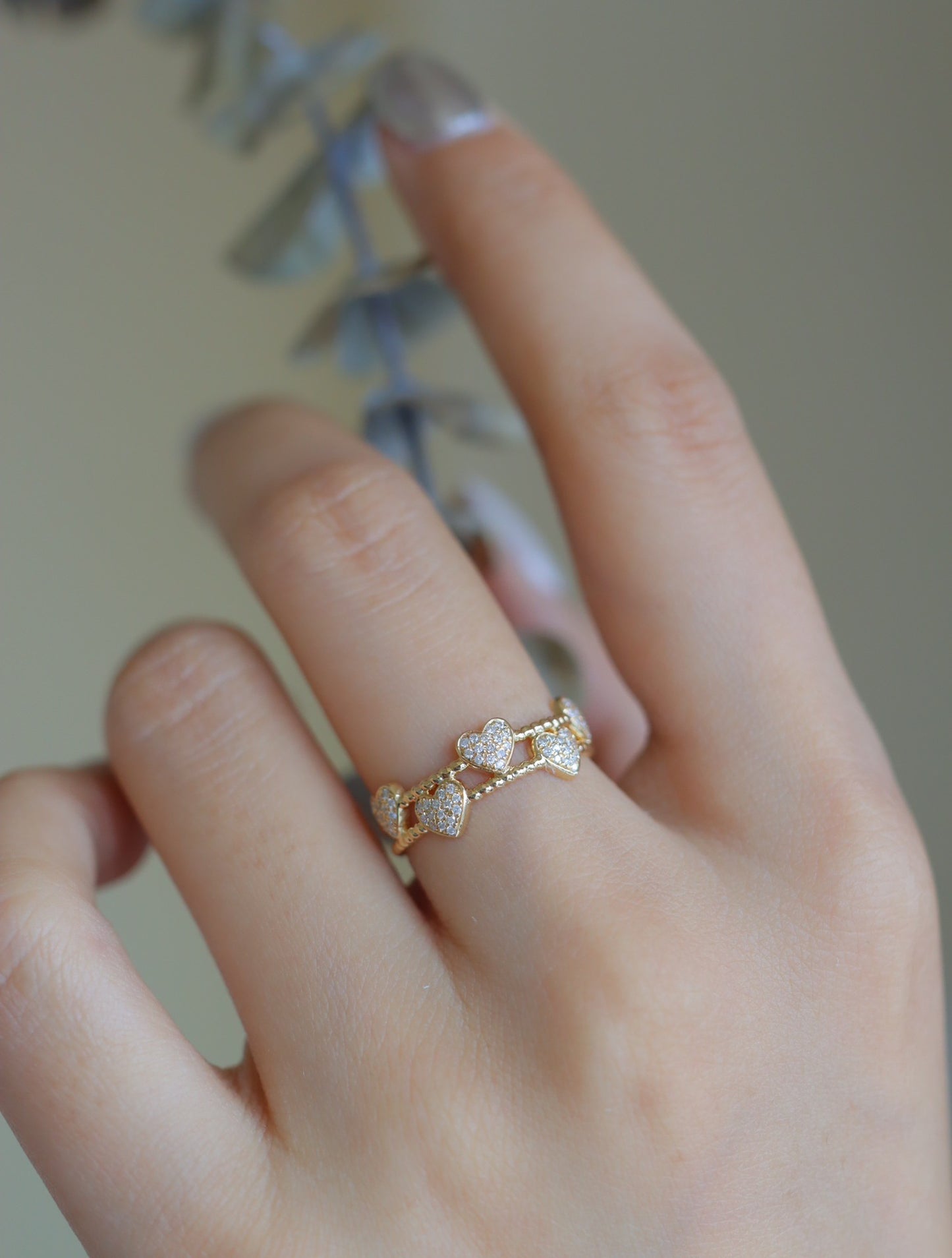 完璧なS925スターリングシルバーダブルリングラブリング