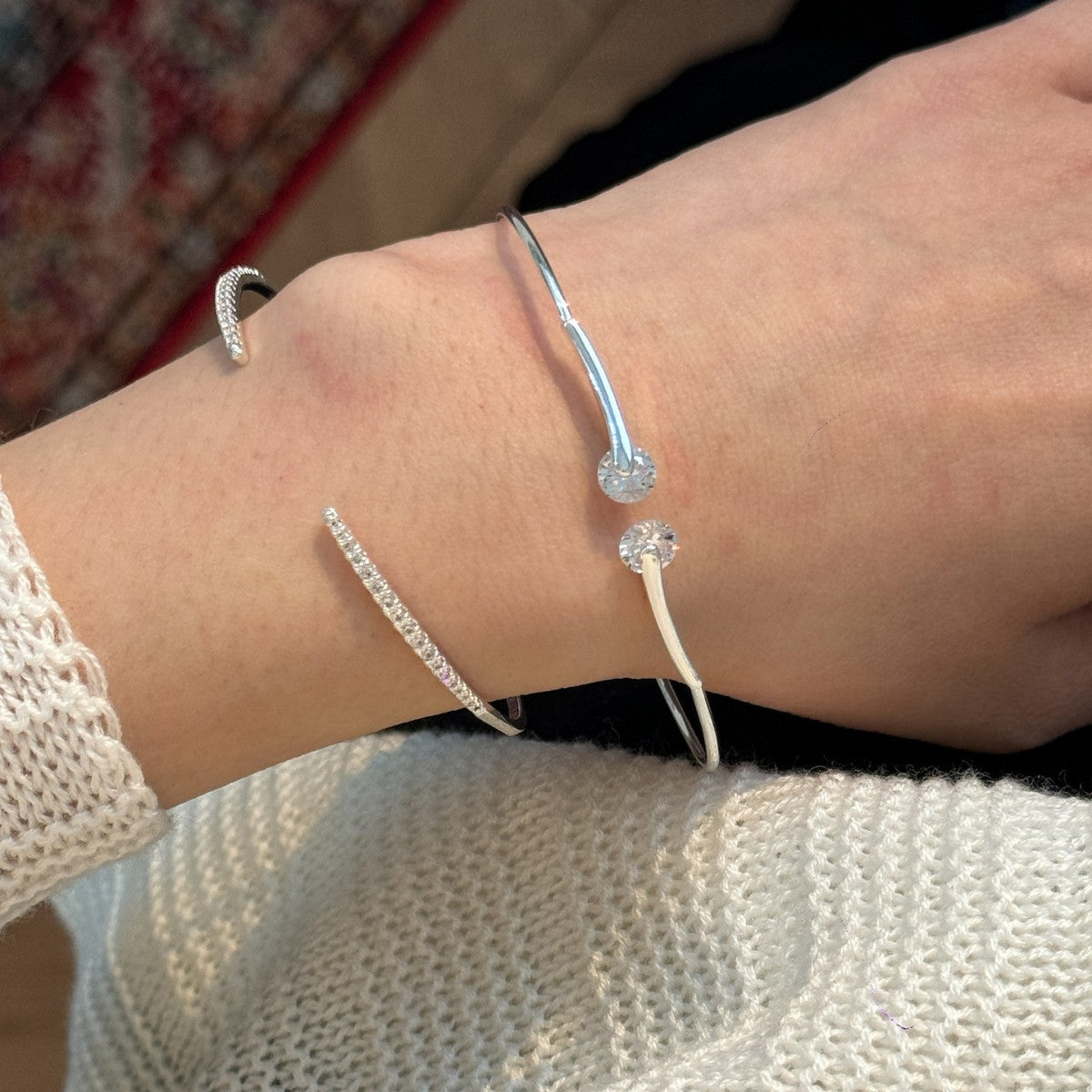 Overlapping and wearing micro-inlaid fine-row agate bracelet