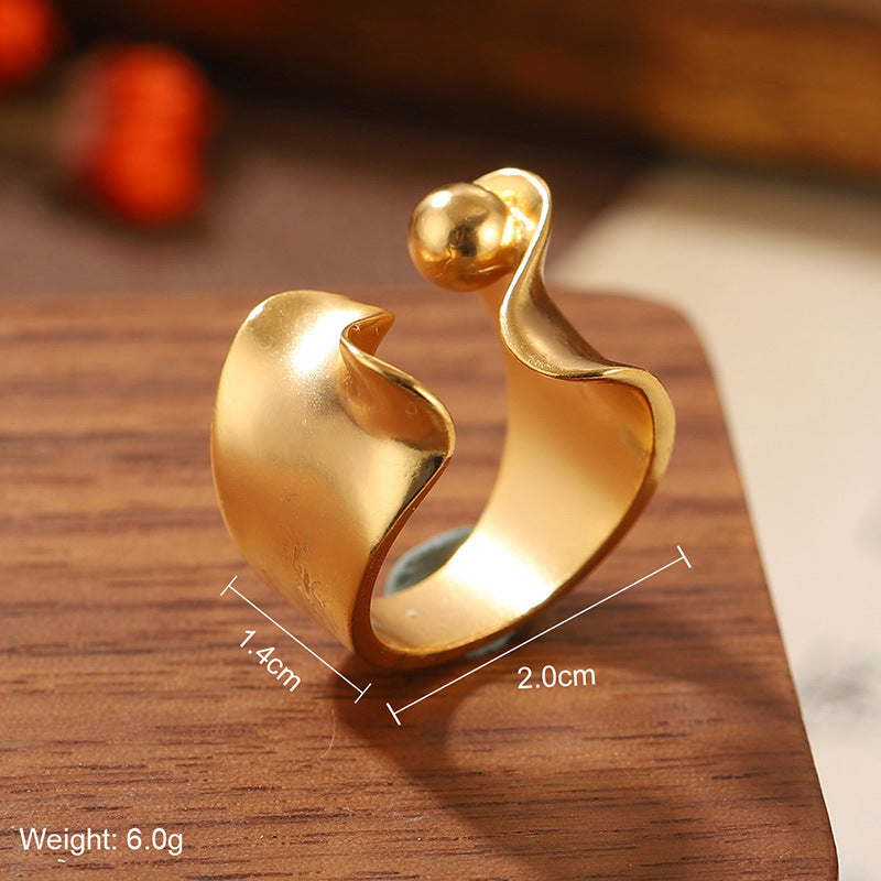 خاتم هندسي من الحجر الطبيعي