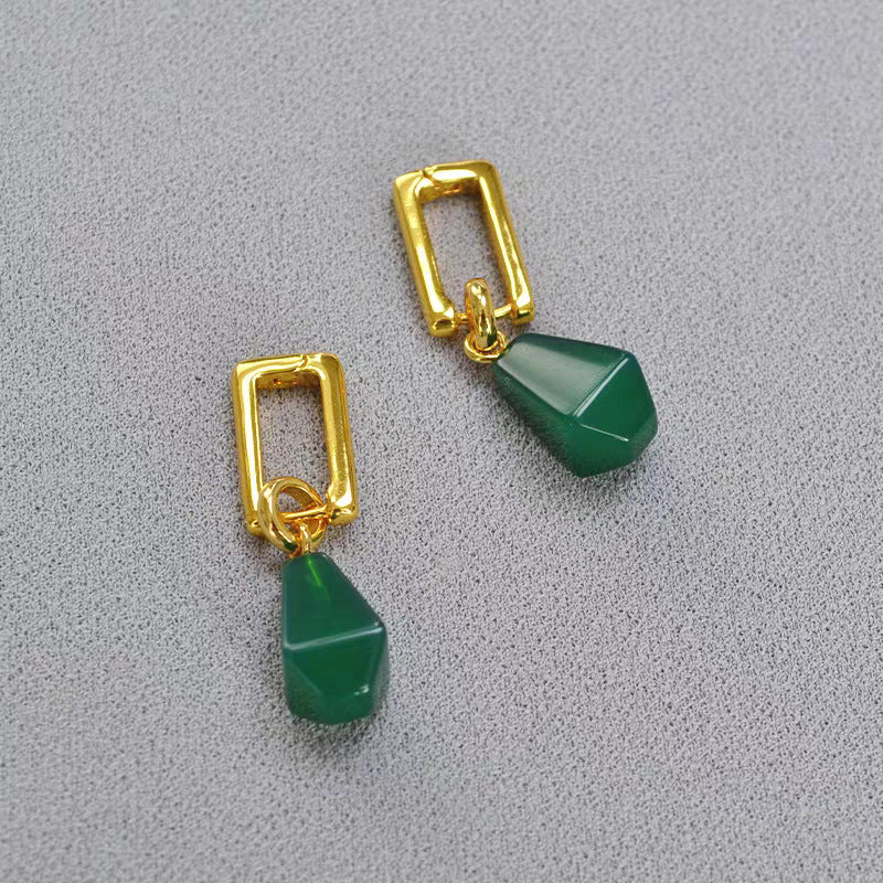 Natural lapis lazuli necklace earrings set