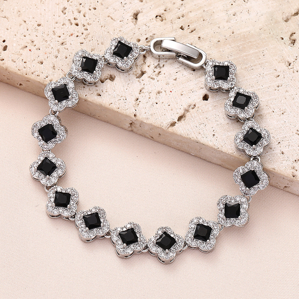 真鍮ジルコンブレスレット