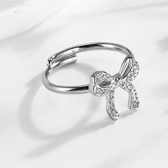 Super Flash Sky Star Titanium Zircon Ring