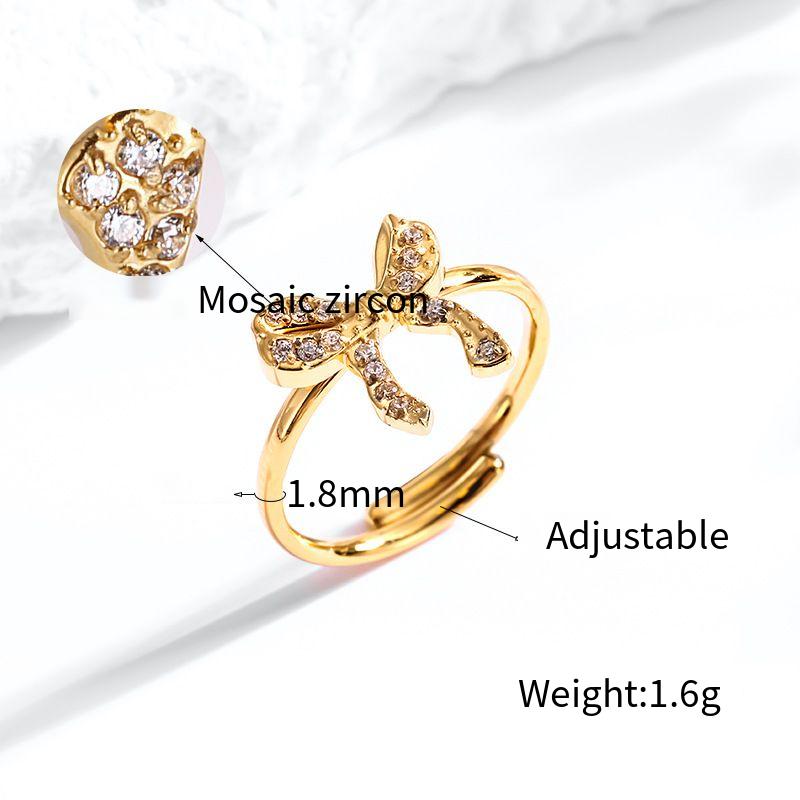 Super Flash Sky Star Titanium Zircon Ring