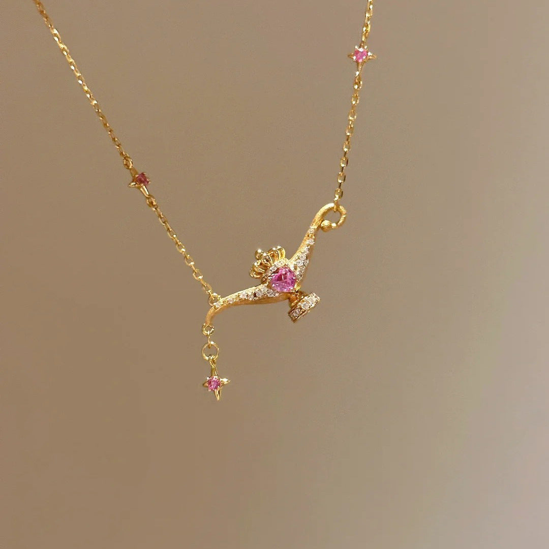 S925 silver-plated 24k gold Aladdin magic lamp necklace