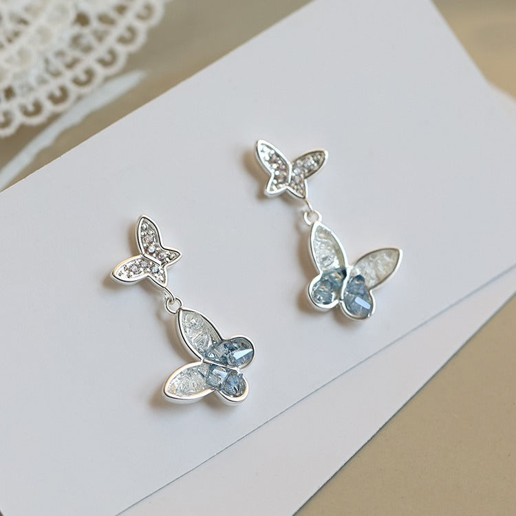 925 sterling silver Butterfly Earrings