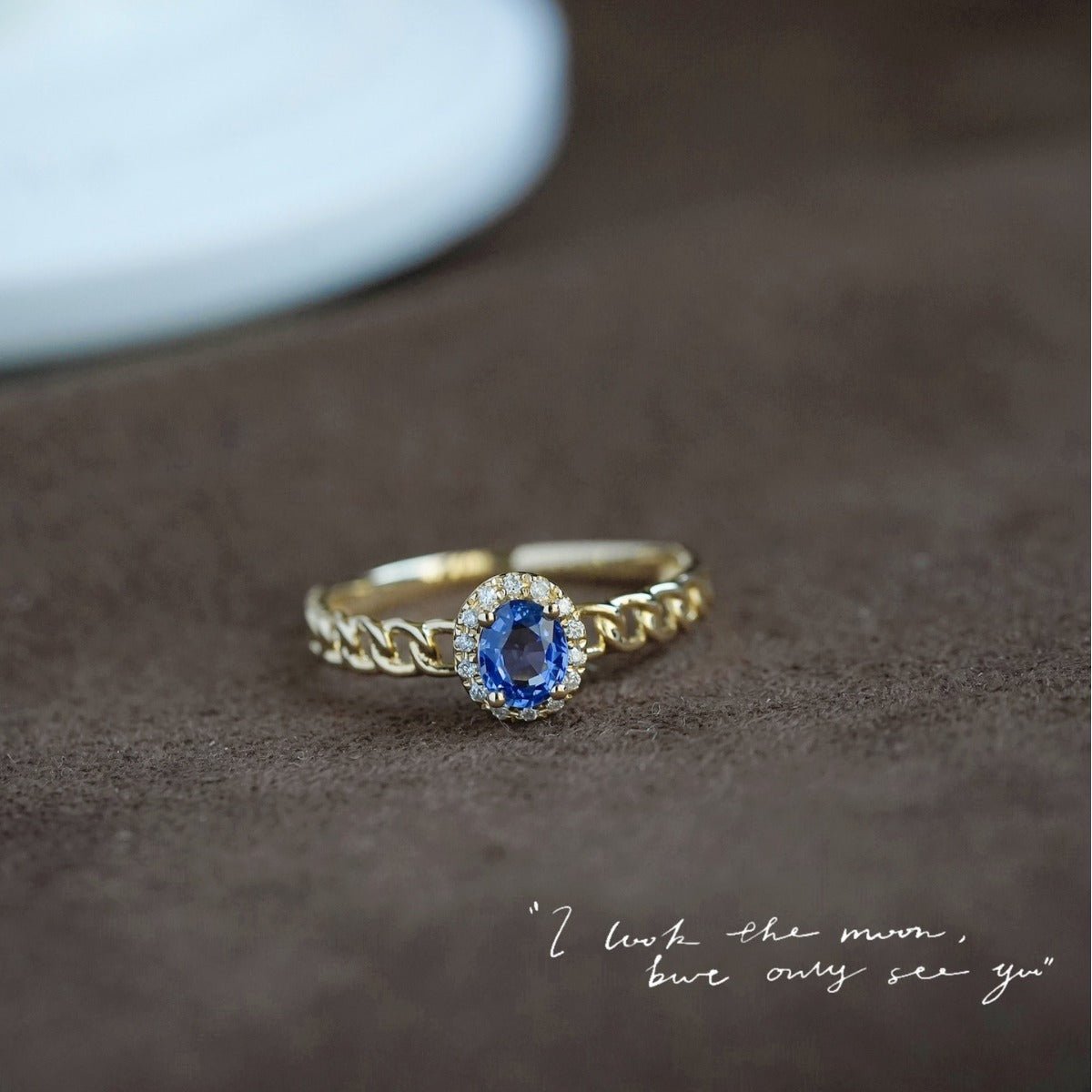 S925 sterling silver chain ring