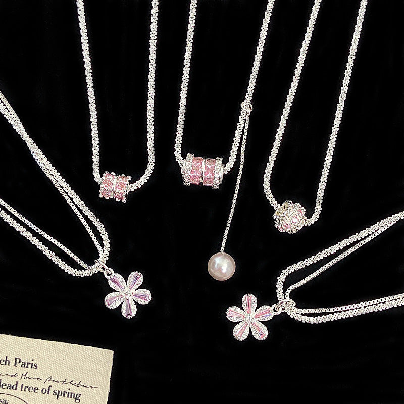 Zircon Swarovski Pearl Necklace