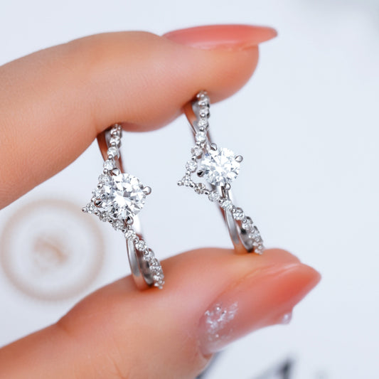 S925 sterling silver crown ring