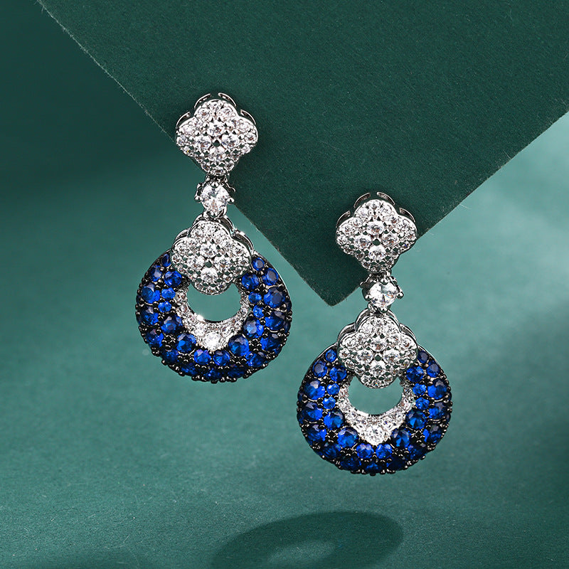 S925 silver needle studded earrings