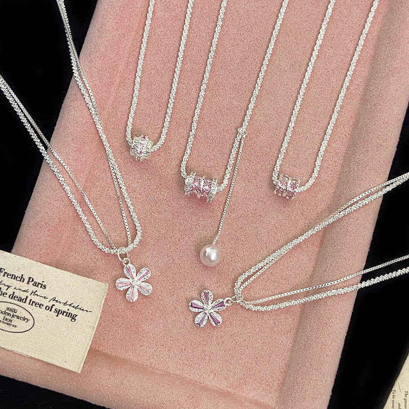 Zircon Swarovski Pearl Necklace